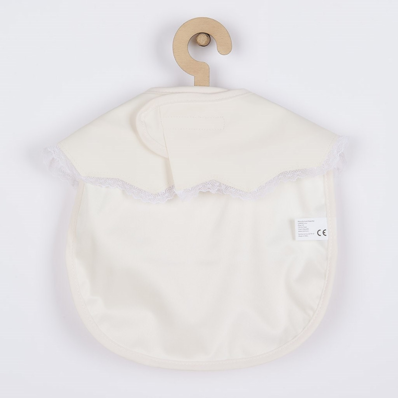 Luxusný umývateľný podbradník New Baby 34x25 cm girl 2
