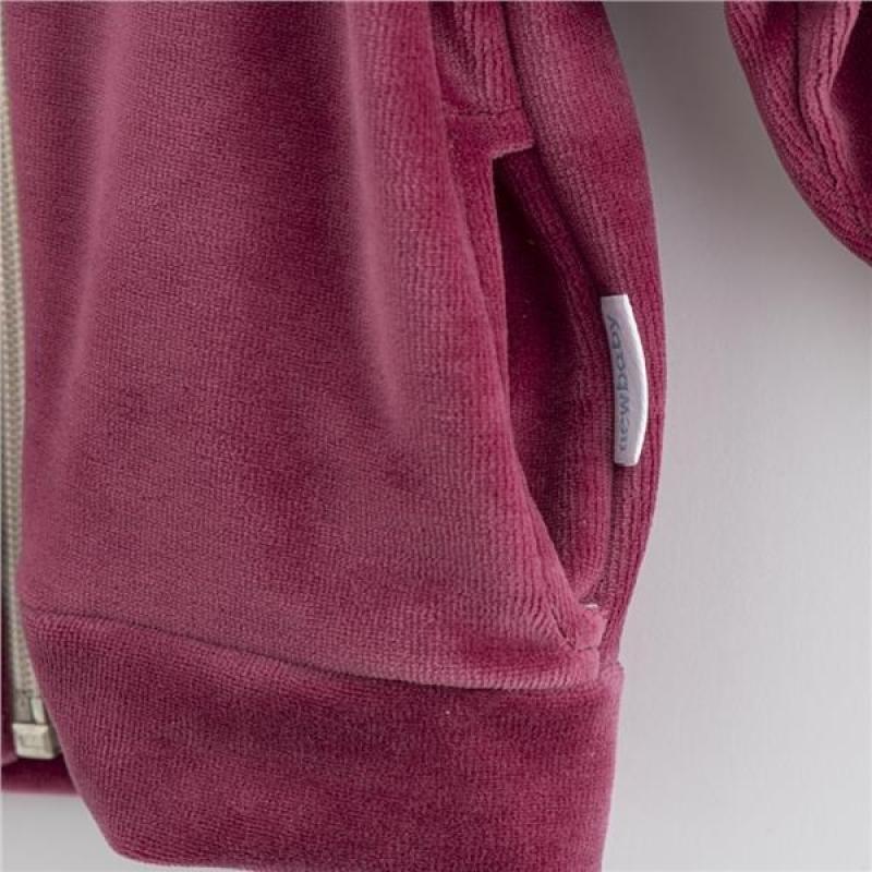 Dojčenská semišková mikina New Baby Suede clothes ružovo fialová 62 (3-6m)