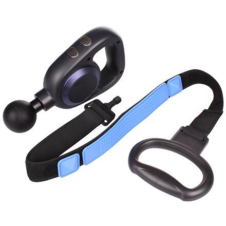 Massager masážna pištoľ s pásom čierna