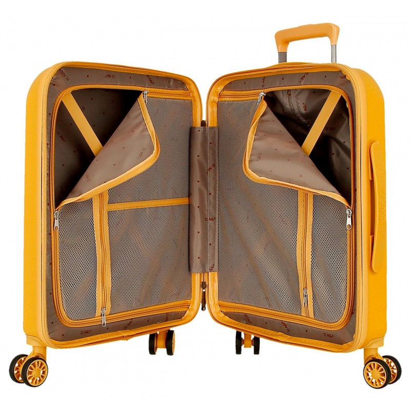 EL POTRO Vera Ochre, Sada luxusných ABS cestovných kufrov, 70/55cm, 5338924 10