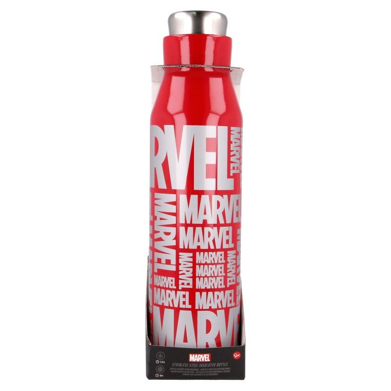 Nerezová fľaša / termoska MARVEL Red 580ml, 01021