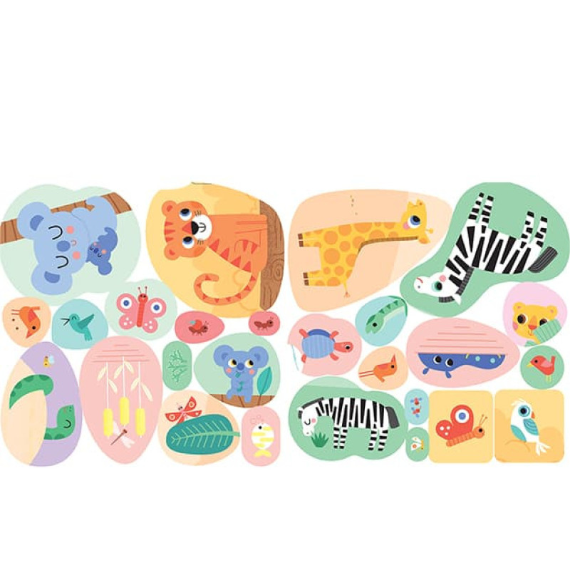 Samolepky pre najmenších Zvieratká v zoo 2