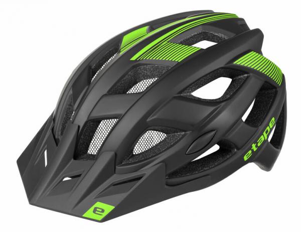 Etape Escape cyklistická prilba čierno-zelená, veľ. L-XL