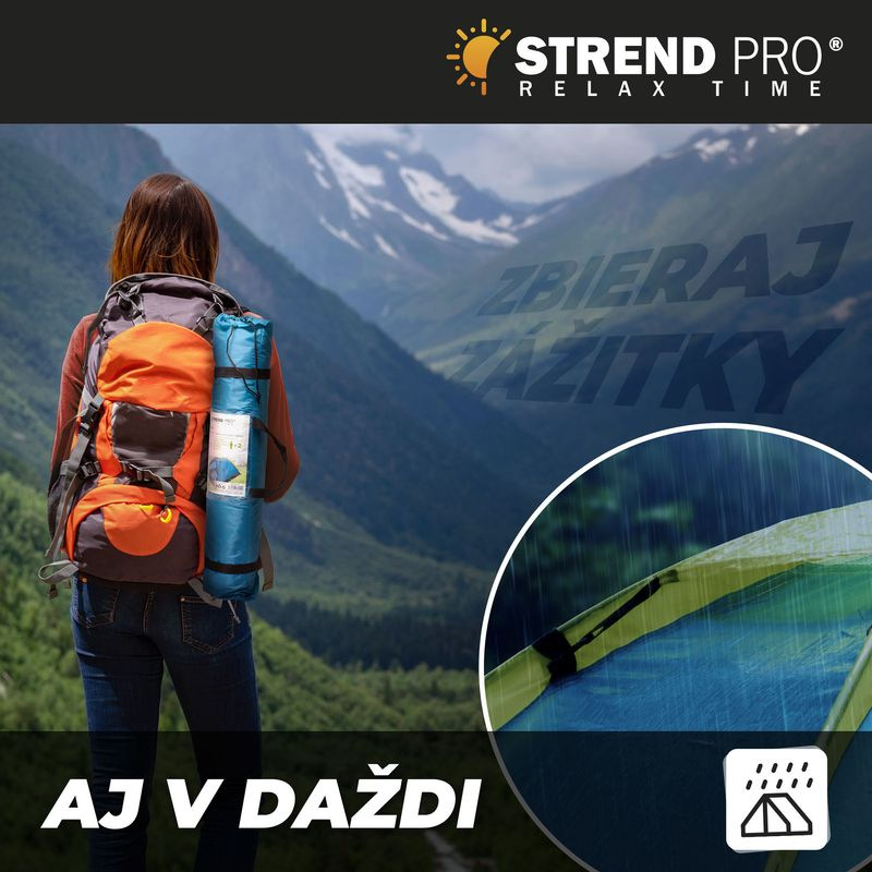 Stan Strend Pro, turistický, pre 2 osoby, zelený, 205x150x100 cm 5