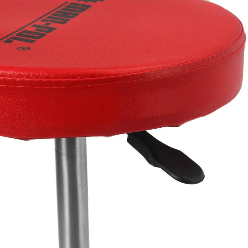 Stolička kruhová s pojazdovými kolieskami, výška sedenia 40-52 cm, POWERMAT 1