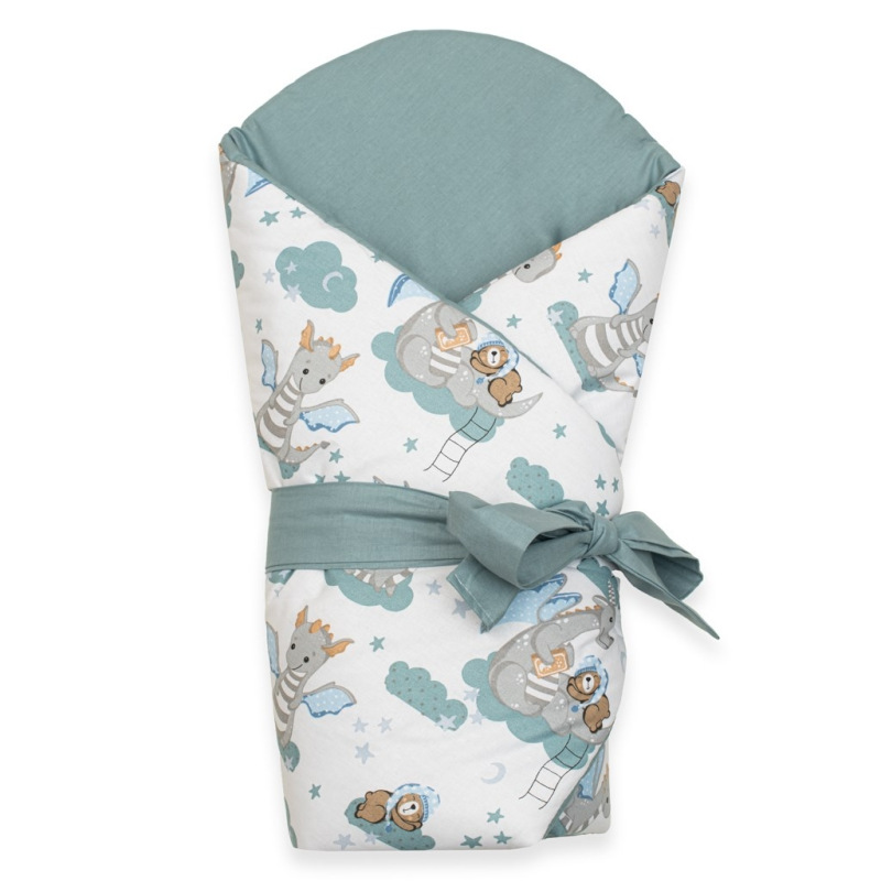 Obojstranná detská zavinovačka New Baby Dráčik 80x80 cm 1