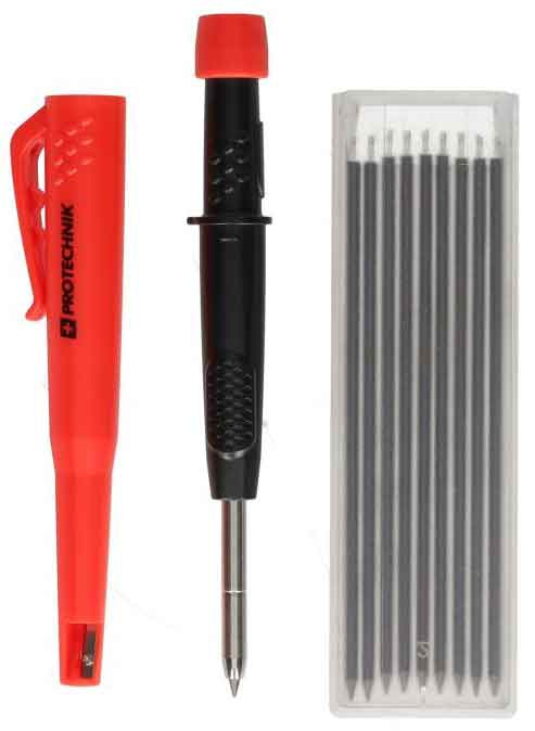 Automatická tesárska ceruzka PRO+, 10 náplní 1