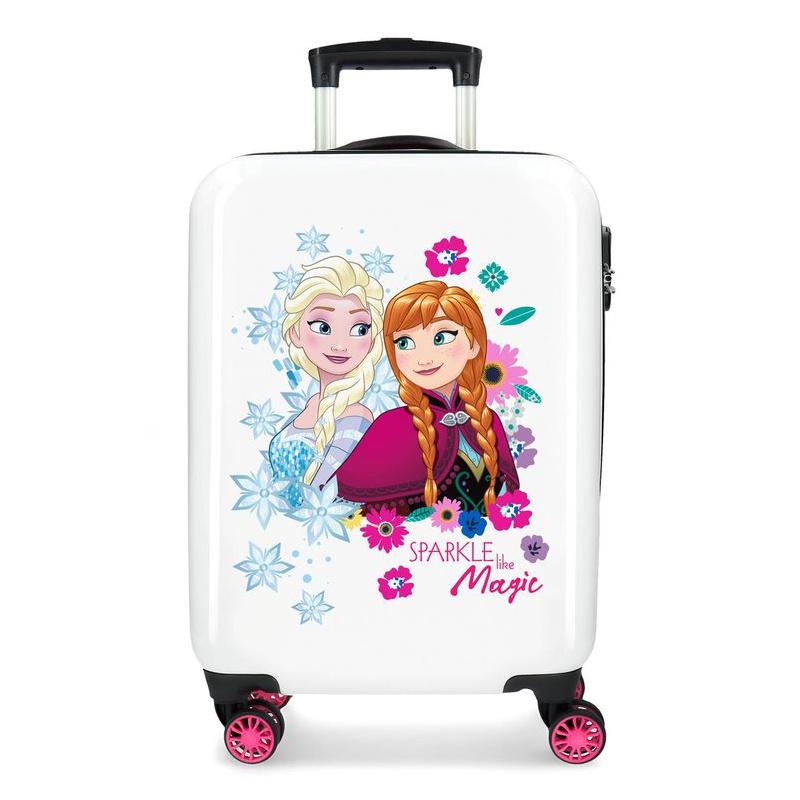 JOUMMA BAGS detský ABS cestovný kufor DISNEY FROZEN Sparkle, 55x38x20cm, 34L, 2421461