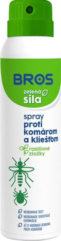 Sprej Bros, proti komárom a kliešťom, repelentný, rastlinné zložky, 90 ml