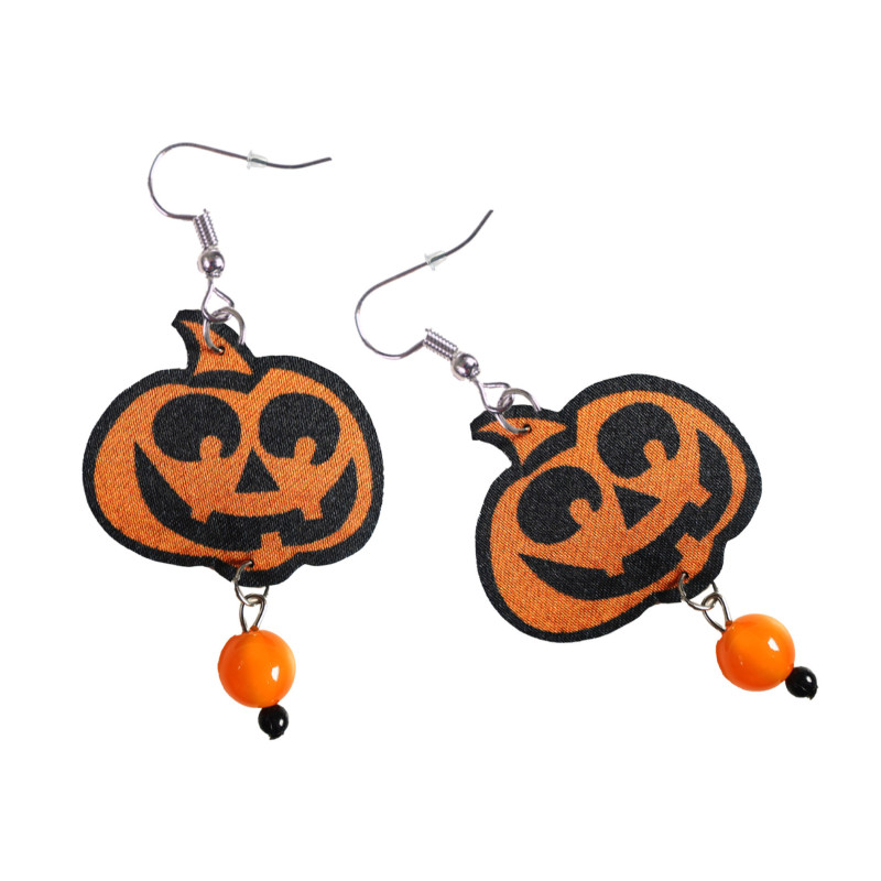 Náušnice Halloween tekvice 1