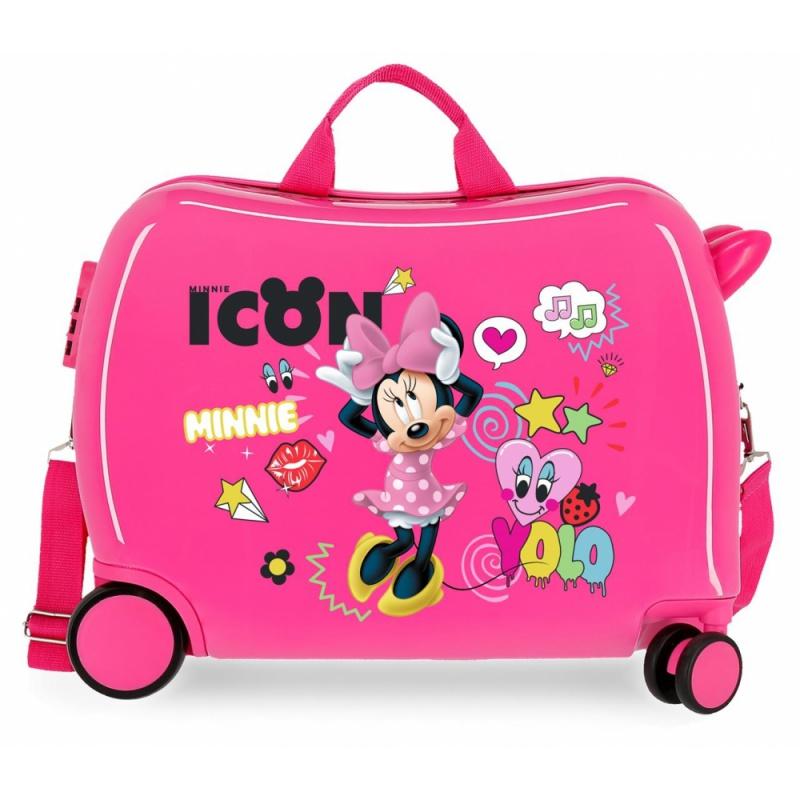 JOUMMA BAGS cestovný kufor na kolieskach / odrážadlo MINNIE MOUSE Icon, 34L, 2569861