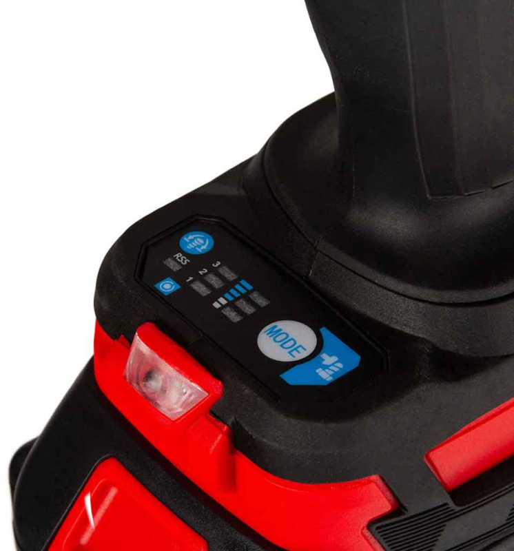 Akumulátorový rázový uťahovák 1/2", 1000Nm, 2x 4Ah, 1x nabíjačka, MAR-POL 8