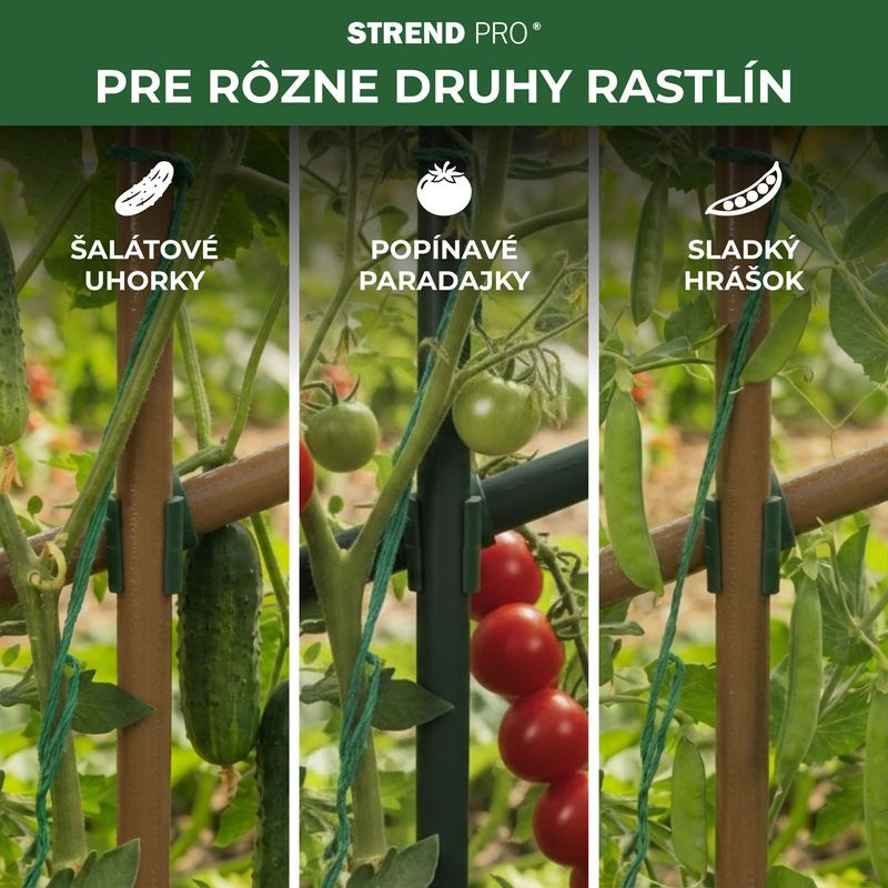 Spojka Strend Pro, plast, konektor na záhradné oporné tyče, 11 mm, bal. 10 ks 3