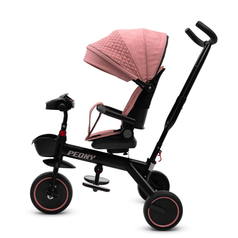 Detská trojkolka Baby Mix Peony EVA ružová 4