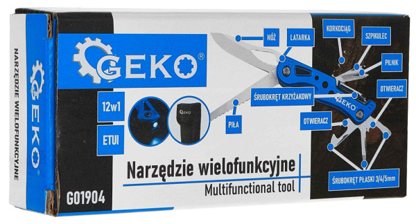 Multifunkčný nôž SPARK BLACK SURVIVAL SERIES, GEKO 11