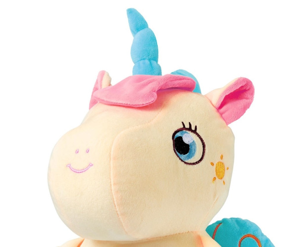 Plyšový zaspávačik jednorožec s projektorom Milly Mally 1