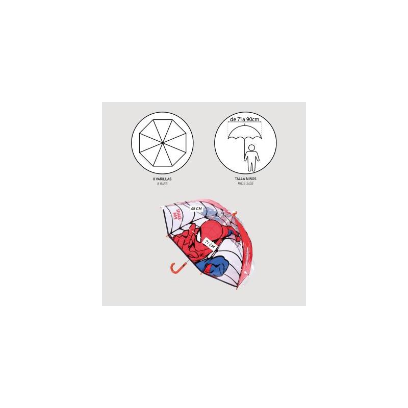 Detský dáždnik SPIDERMAN Transparent, 2400000654 4