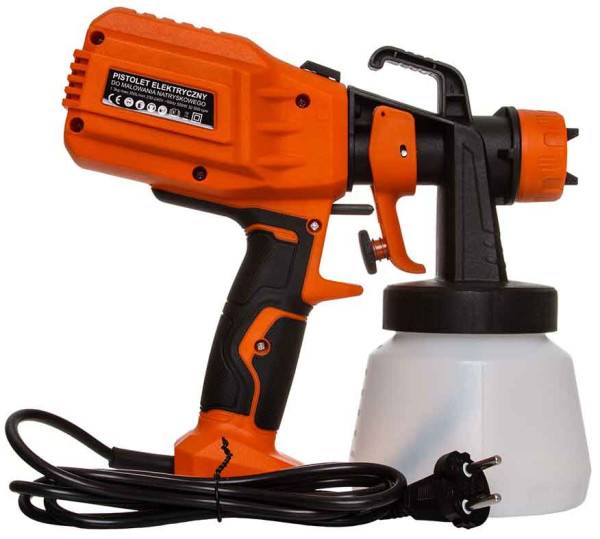 Striekacia maliarska pištoľ, 550 W, nádobka 800 ml, tryska 1,0, 1,8 a 2,5 mm, CATA 7