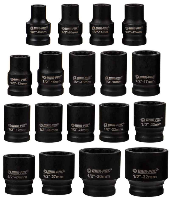 Gola sada 1/2", 8-32 mm, 24-dielna 12HRAN, MAR-POL 4