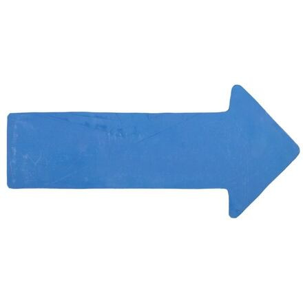 Arrow značka na podlahu modrá