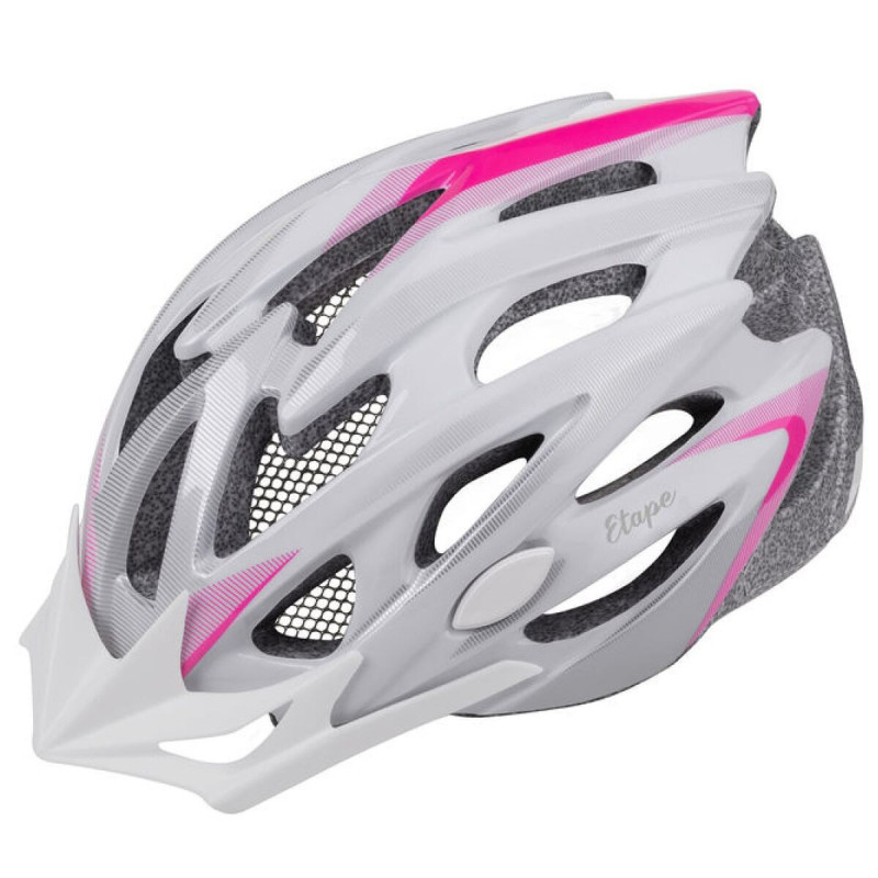 Etape Venus cyklistická prilba biela-ružová vel.L-XL