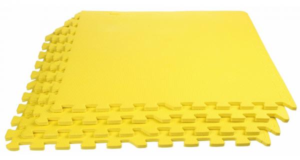 Merco Colored Puzzle fitness podložka žltá 60 x 60 x 1 cm