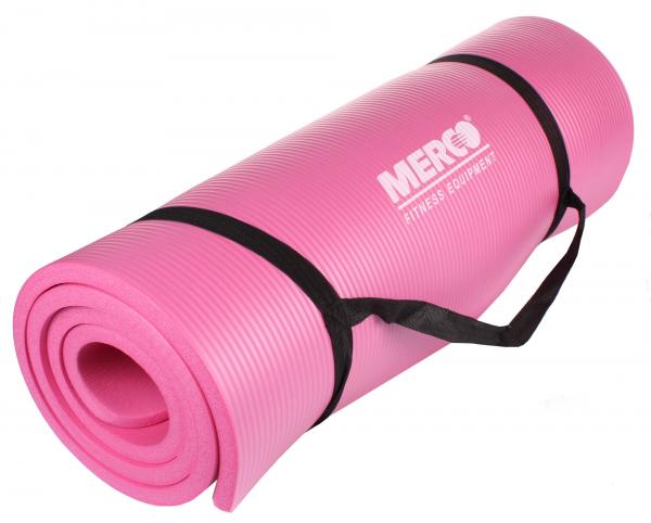 Merco Yoga NBR 15 Mat podložka na cvičenie ružová