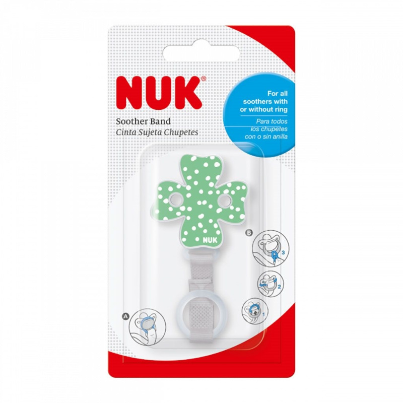 Stužka na cumlík NUK zelená 1