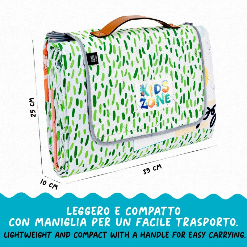 Veľká pikniková deka Perletti Travel – Montessori hry, 200x200cm, 13153 3