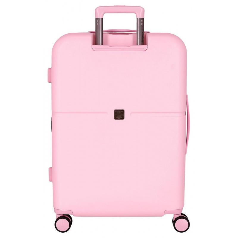 PEPE JEANS Highlight Light Pink, Sada luxusných ABS cestovných kufrov 70cm/55cm, 768952C 2