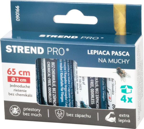 Mucholapka Strend Pro, na muchy, lepový pás, bal. 4ks 3