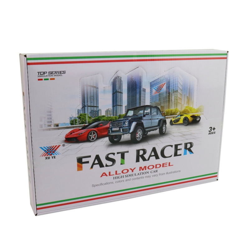 Závodné Kovové auto na spätný chod 3