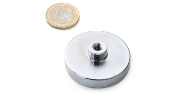 Úchyt PM42, magnetický, závit M6, N42