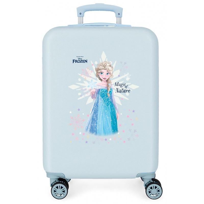 ABS cestovný kufor DISNEY FROZEN Magic Ice Azul, 55x38x20cm, 34L, 2941121