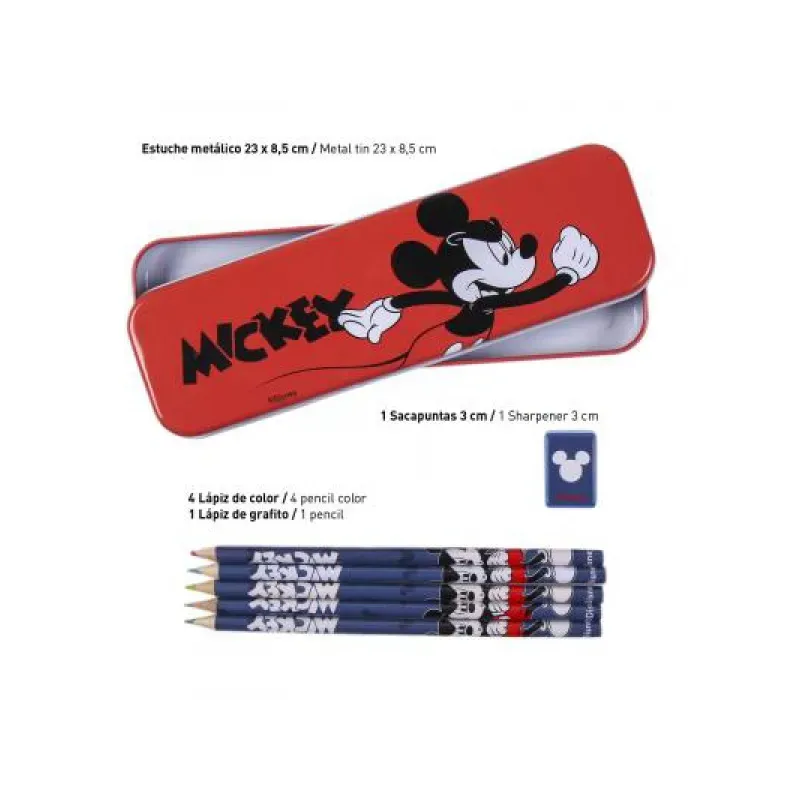 CERDÁ Stationery set  MICKEY MOUSE (notes, puzdro, pastelky, voskovky),  2100003561