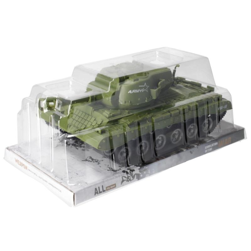 CreativeToys Zelený tank pull&back