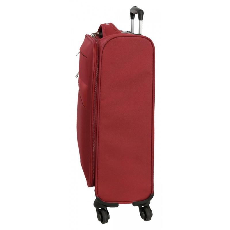 JOUMMA BAGS Textilný cestovný kufor ROLL ROAD ROYCE Red/Červený, 55x40x20cm, 39L, 5019124