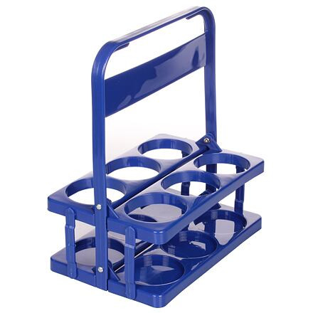 Holder 6 plastový nosič fliaš modrá