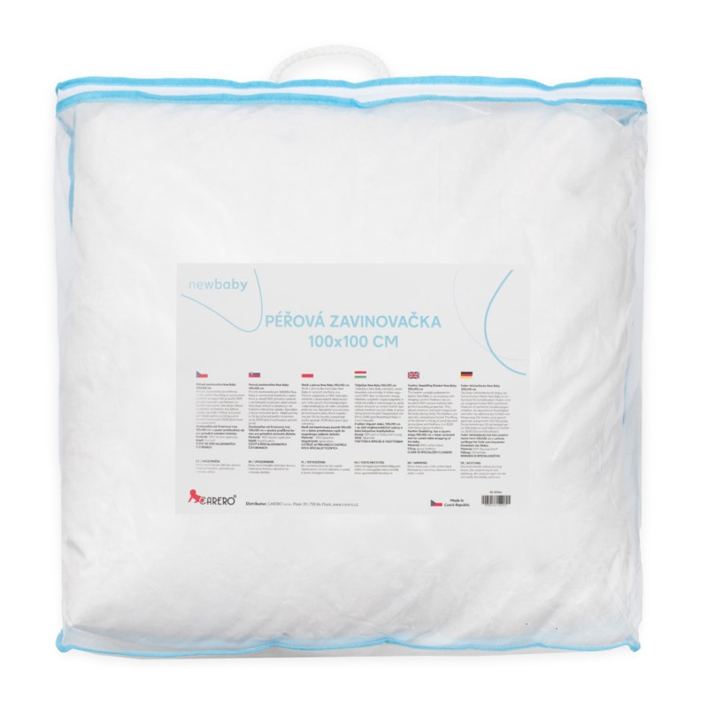 Luxusná páperová zavinovačka Dráčik New Baby - páperová výplň 100x100 cm 2