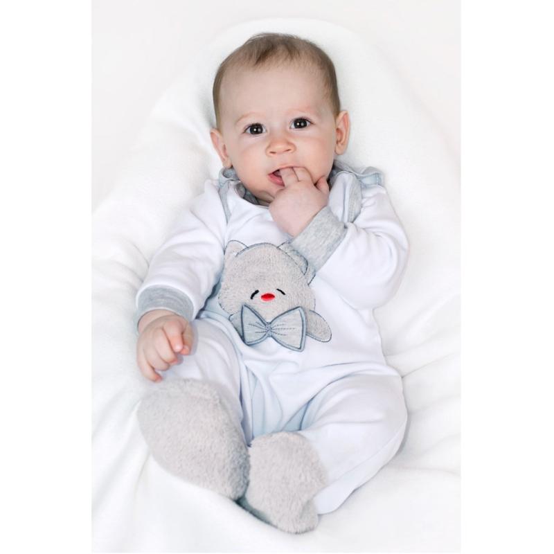 Luxusné dojčenské body s dlhým rukávom New Baby Honey Bear s 3D aplikáciou 80 (9-12m)