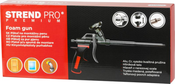 Pištoľ Strend Pro Premium FG107, Alu, Cr, na montážnu penu 6