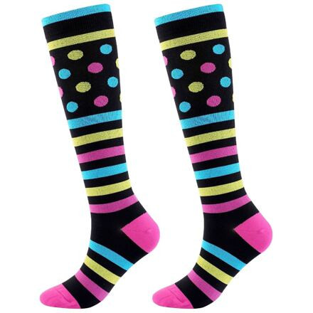 Striped Dots dámske kompresné podkolienky 1