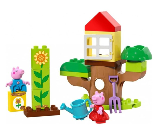 LEGO DUPLO Prasiatko Peppa – záhrada a domček na strome 2