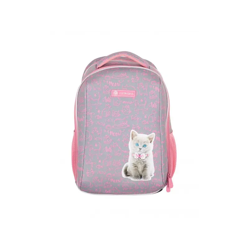 ASTRA ASTRABAG Anatomická školská taška / batoh PINK KITTY, AS2, 501022003