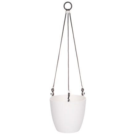 Plastkon Ariella závesný kvetináč 18cm biela