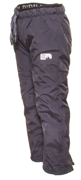 Nohavice športové chlapčenské podšité fleezom outdoorové, Pidilidi, PD1075-09, sivá