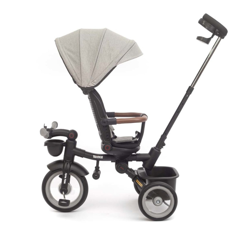 Luxusná detská trojkolka s osvetlením Milly Mally Twinkle grey 3