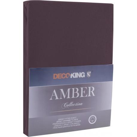 DecoKing, Prestieradlo / plachta Amber 180-200/200cm, čokoládová