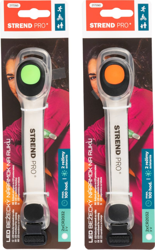 Náramok Strend Pro LB1204, LED, 2xCR2032, 185x35x15 mm, elastický, Sellbox 16 ks 4