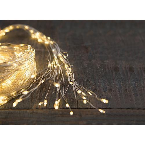 Retaz MagicHome Vianoce Twisted Stars 120S, 1200L, 230V, 3 m, 1200x micro LED teplá biela, exteriér